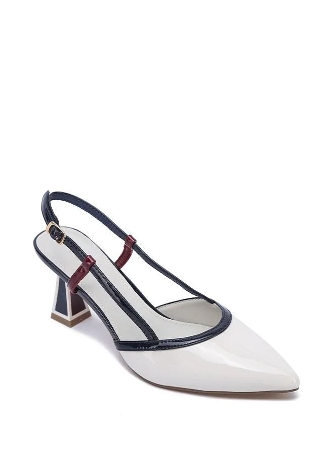 FYOR Stylish Modern Geo-Heel Pump CD 026